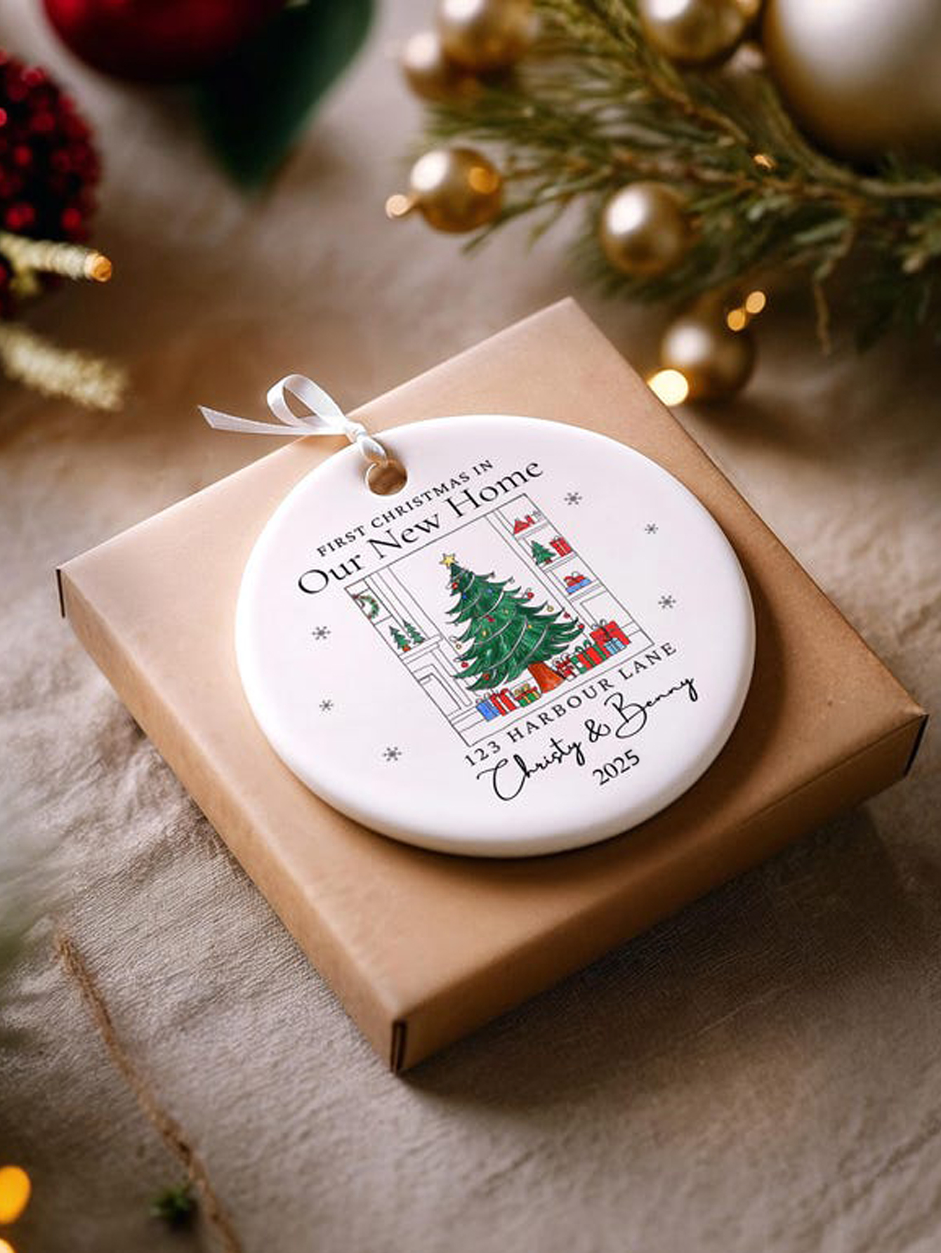 Personalized New Home Christmas Ornament 2025